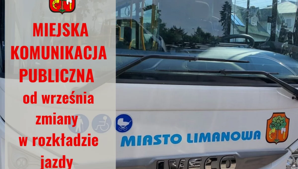 Zmiany w rozkładzie jazdy miejską komunikacją publiczną