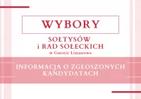 INFORMACJA O ZGŁOSZONYCH KANDYDATACH NA SOŁTYSÓW I CZŁONKÓW RAD SOŁECKICH W GMINIE LIMANOWA - zdjęcie główne
