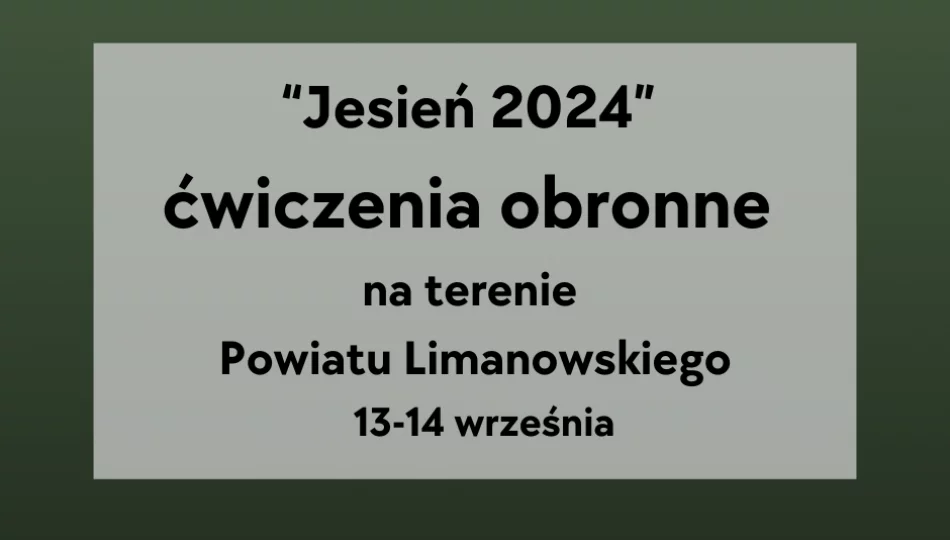 Powiatowe ćwiczenia obronne „Jesień 2024” - zdjęcie 1
