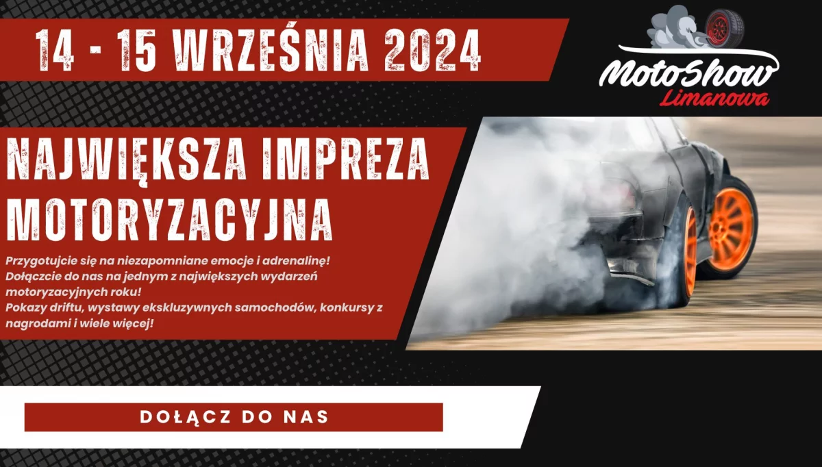 14 -15 września odbędzie się „Moto Show Limanowa”