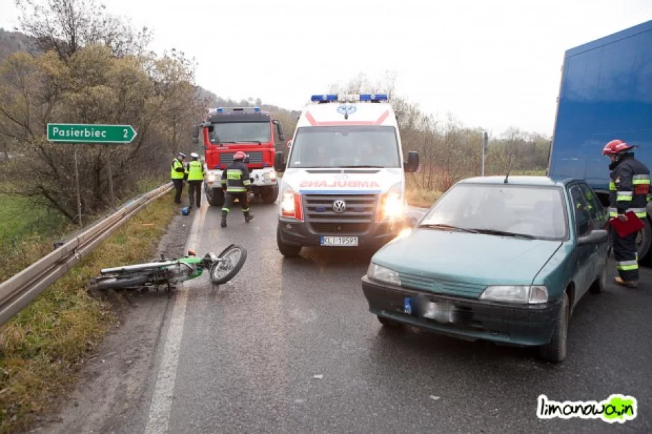 Zderzenie motocykla z samochodem osobowym - zdjęcie 2