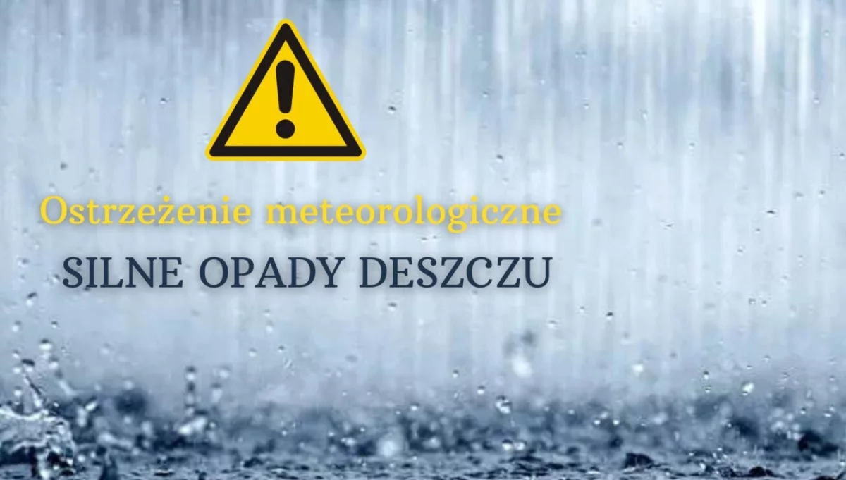 Ostrzeżenie meteorologiczne – silne opady deszczu