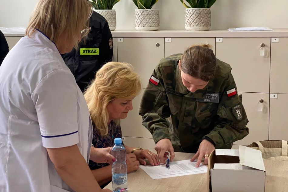 Ćwiczenia obronne z „akcją jodową” w gminie Tymbark - zdjęcie 10
