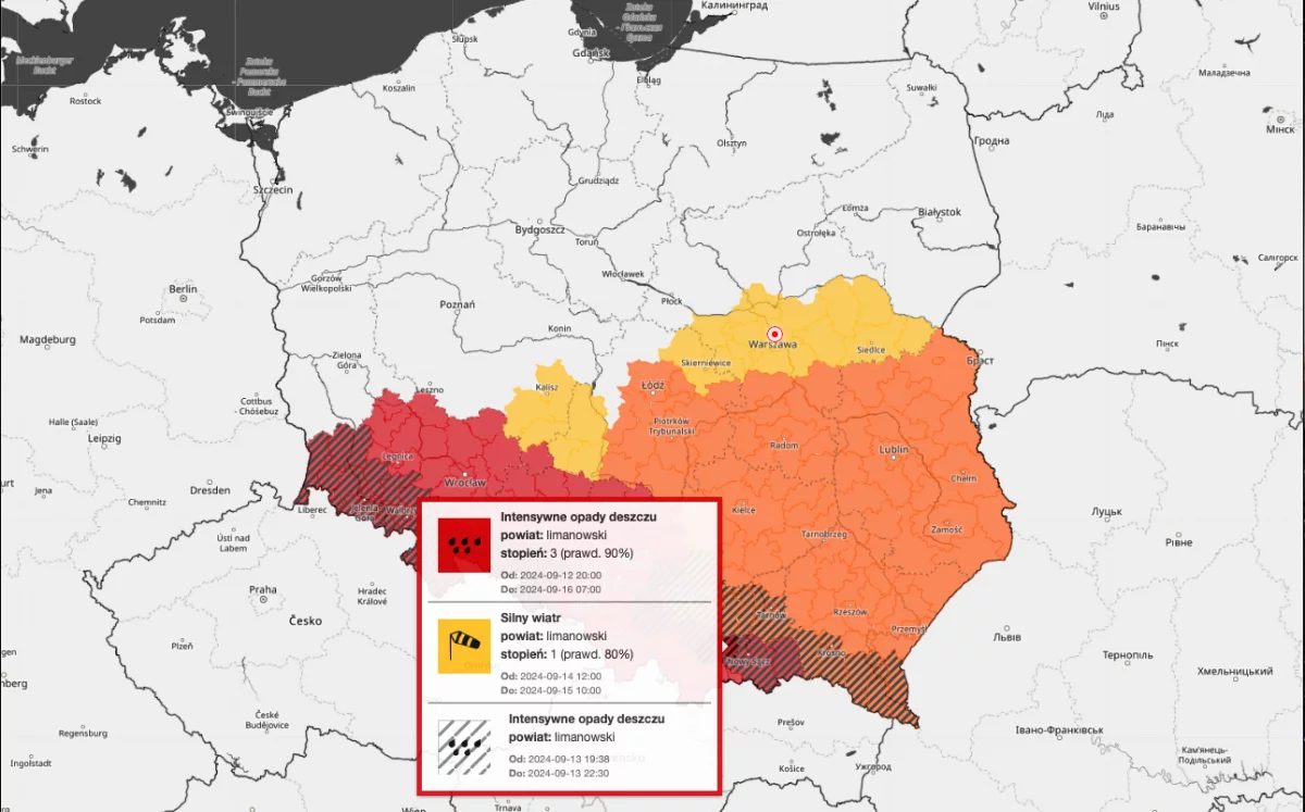 Sytuacja pogodowa na Limanowszczyźnie i w Małopolsce (AKTUALIZACJA)