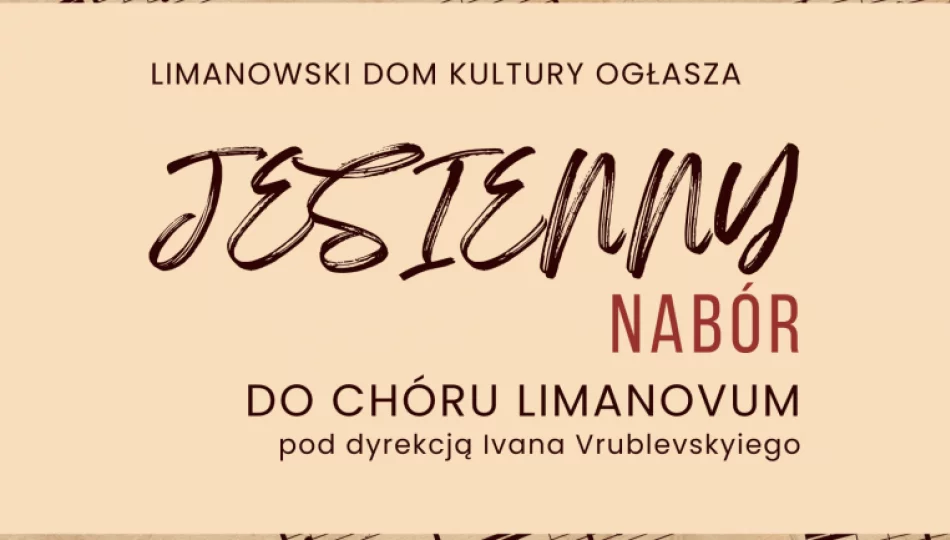 Jesienny nabór do chóru LimaNovum! - zdjęcie 1