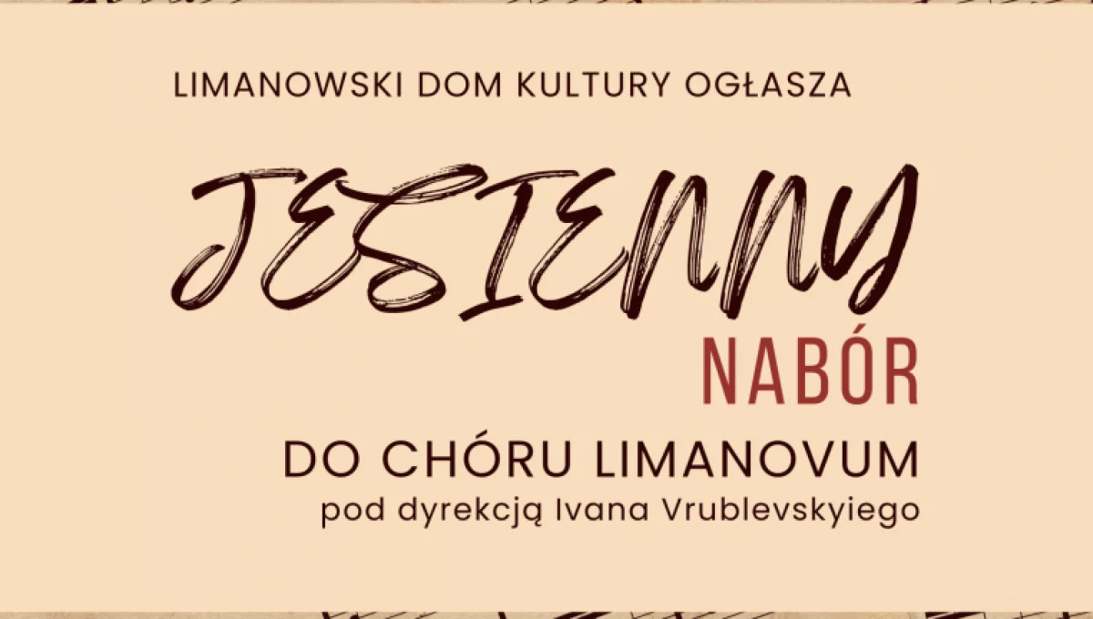 Jesienny nabór do chóru LimaNovum!