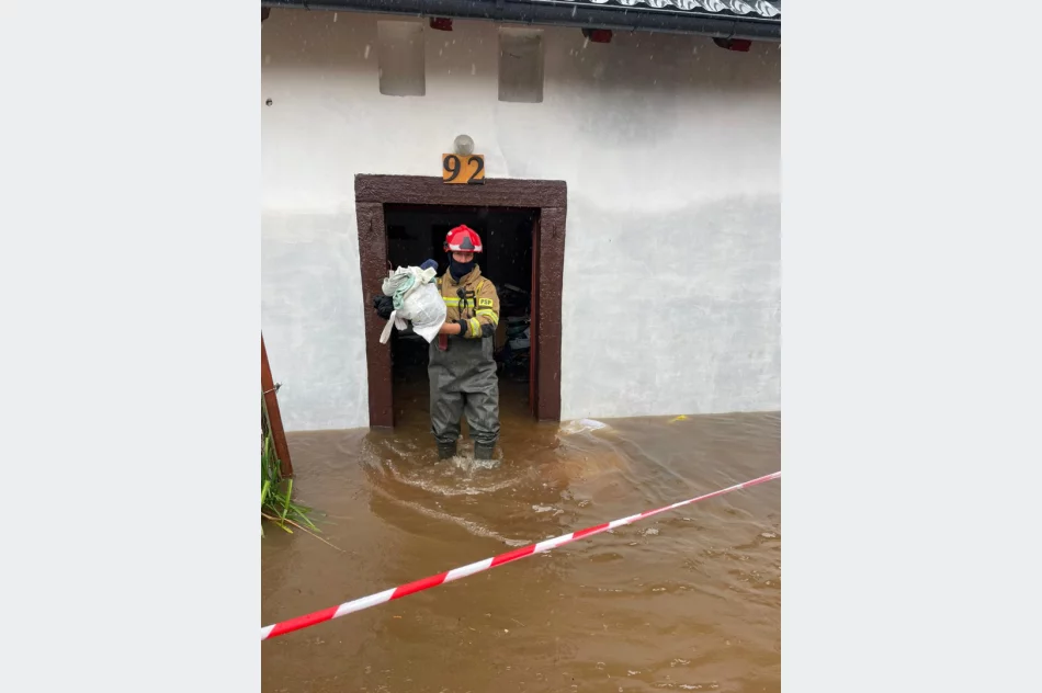 Dolnośląskie/ Straż pożarna: teraz już tylko ewakuujemy ludzi; inne działania na drugim planie - zdjęcie 17