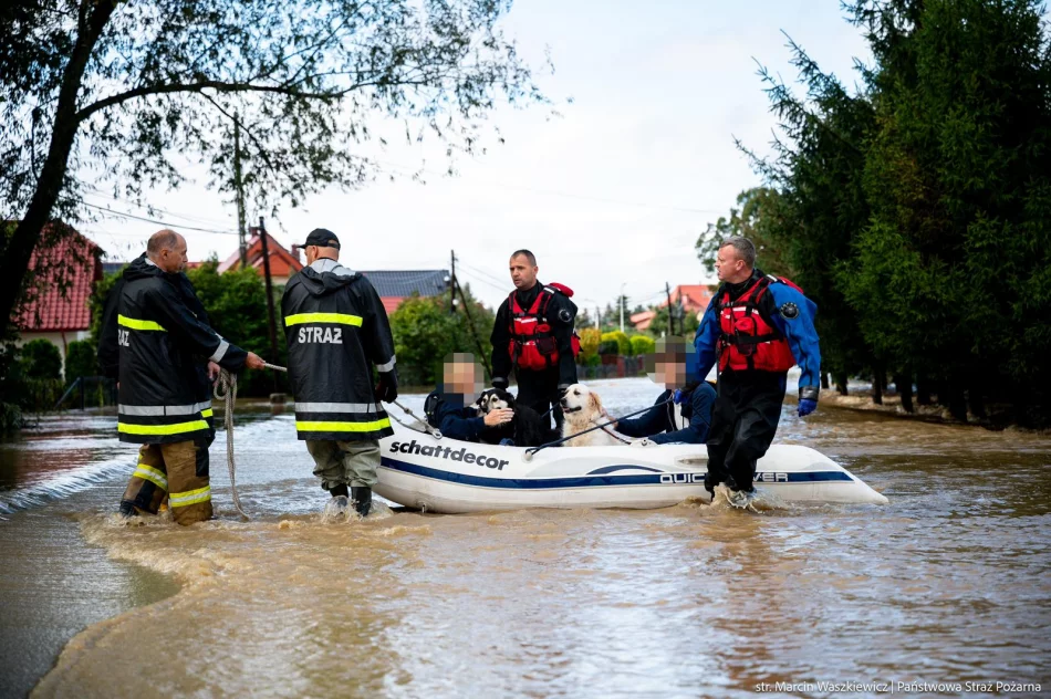 Dolnośląskie/ Straż pożarna: teraz już tylko ewakuujemy ludzi; inne działania na drugim planie - zdjęcie 7