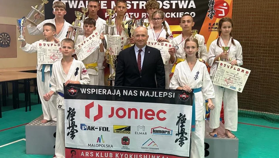 10 medali dla karateków ARS Limanowa – JONIEC Team na Otwartych Mistrzostwach Powiatu Rybnickiego w Karate Kyokushin - zdjęcie 1