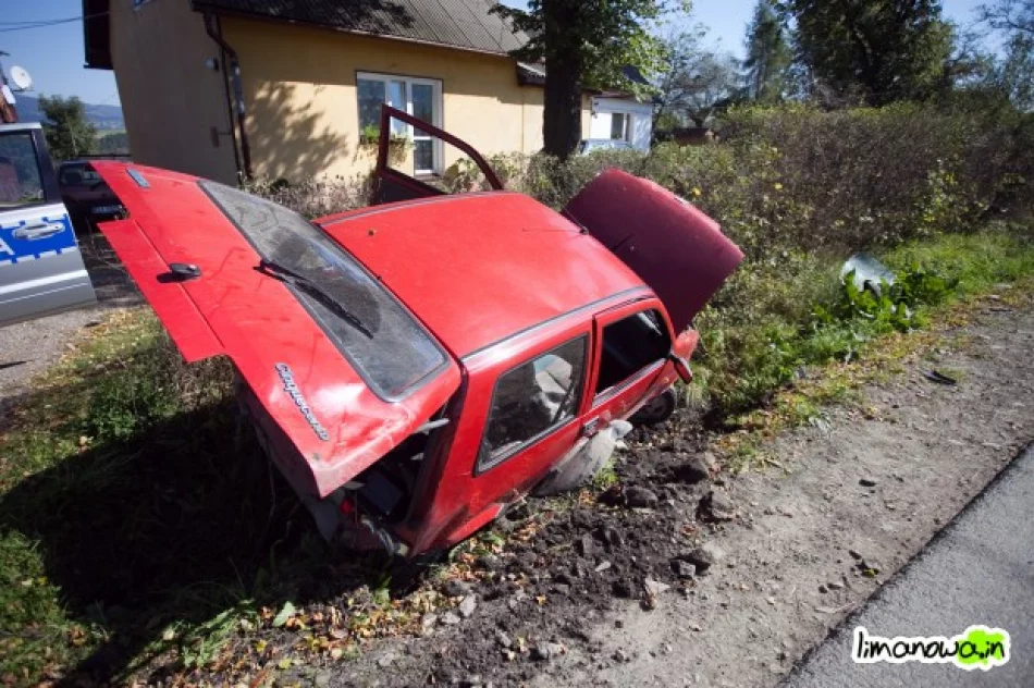 Samochód wypadł z drogi - kierowca miał 2,5 promila - zdjęcie 2