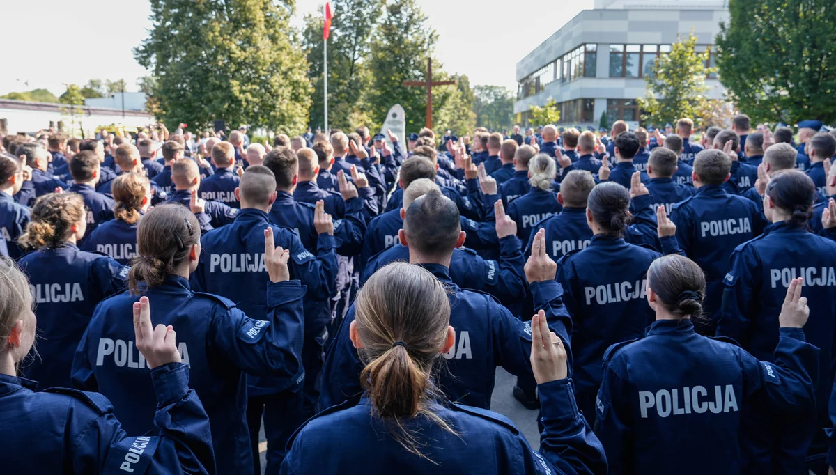 Ślubowanie nowych policjantów/fot.: KWP Kraków 