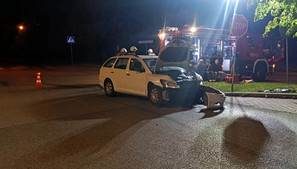 Kolizja w centrum miejscowości - zdjęcie 1
