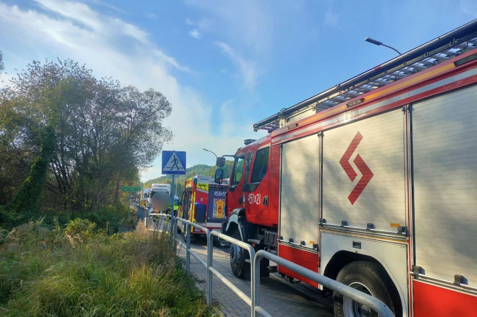 Zderzenie dwóch samochodów - jedna osoba poszkodowana - zdjęcie 2