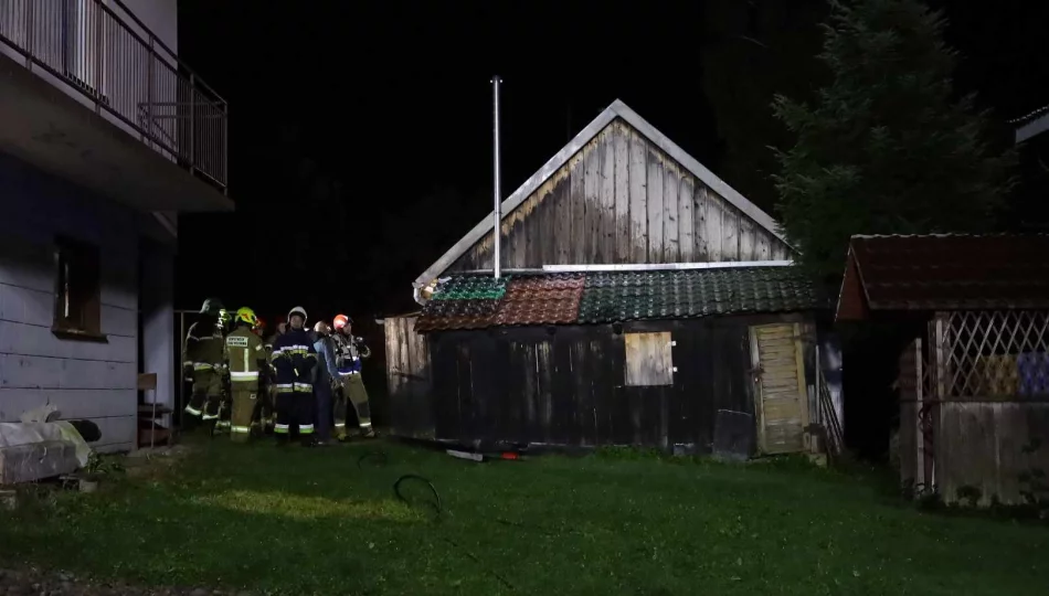 Pożar budynku gospodarczego. Z butli wydostawał się gaz - zdjęcie 1