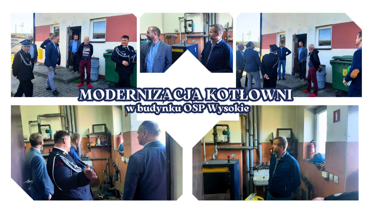 Rozpoczęto modernizację kotłowni w budynku OSP Wysokie