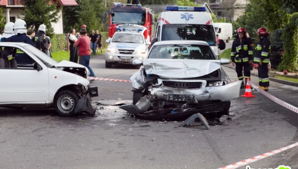 Czołowe zderzenie w Skrzydlnej - zdjęcie 1