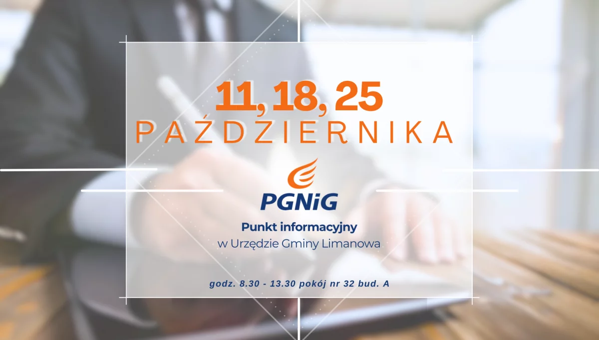 Dyżury doradcy PGNiG w PAŹDZIERNIKU 2024