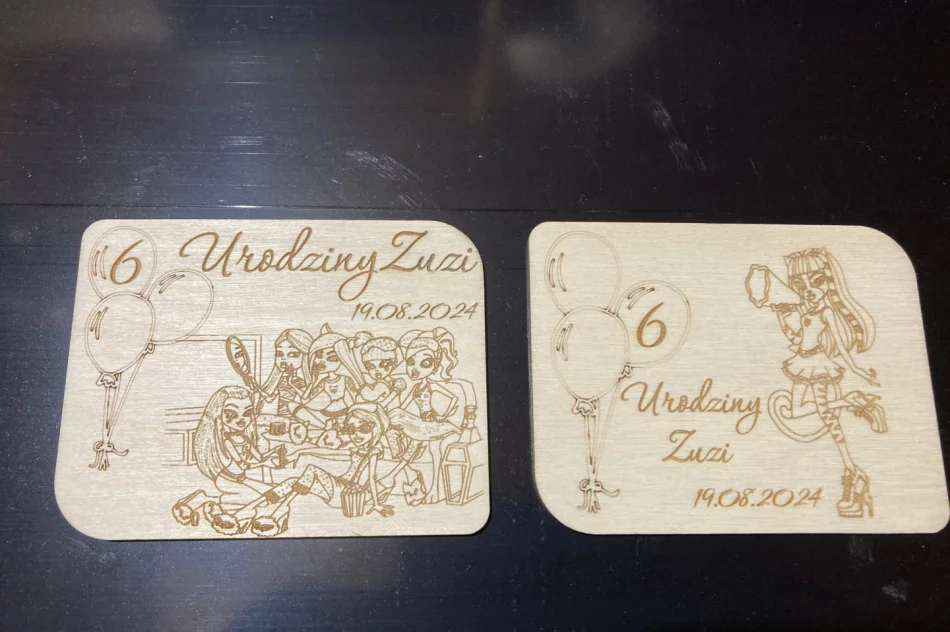 Dplaser cięcie i grawerowanie laserem(zaproszenia, pamiątki , breloki , trofea , medale, magnesy, toppery) - zdjęcie 12