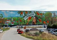 Nowy mural zdobi halę magazynową - zdjęcie główne