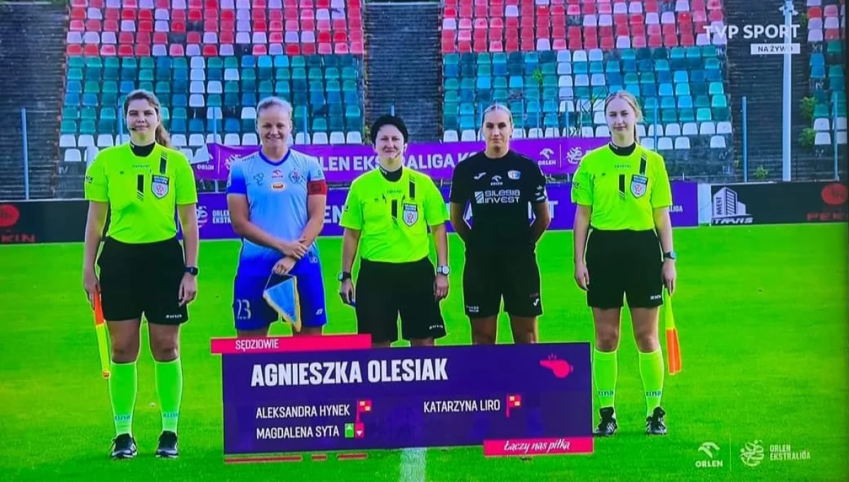 Agnieszka Olesiak sędziowała ważny mecz Ekstraklasie