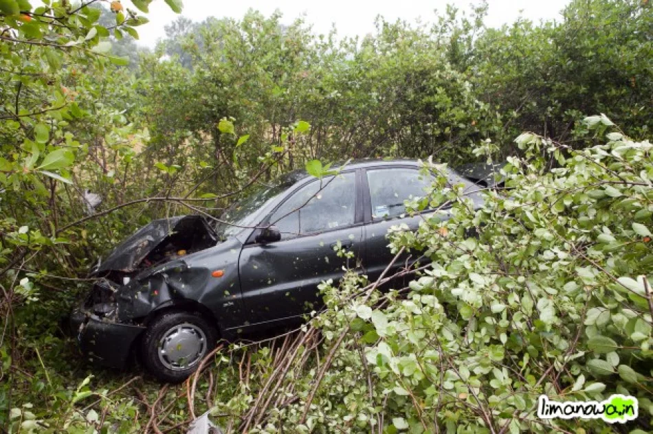 Samochód wypadł z drogi – pięć osób zabranych do szpitala - zdjęcie 2