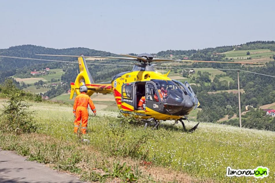 Trudna akcja pomocy przygniecionemu przez ciągnik - zdjęcie 3