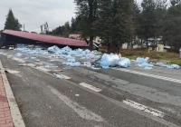 Tragiczny wypadek w Łabowej - zderzenie tira i skody - zdjęcie główne