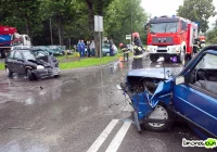 Zderzenie czołowe na Tarnowskiej - zdjęcie główne