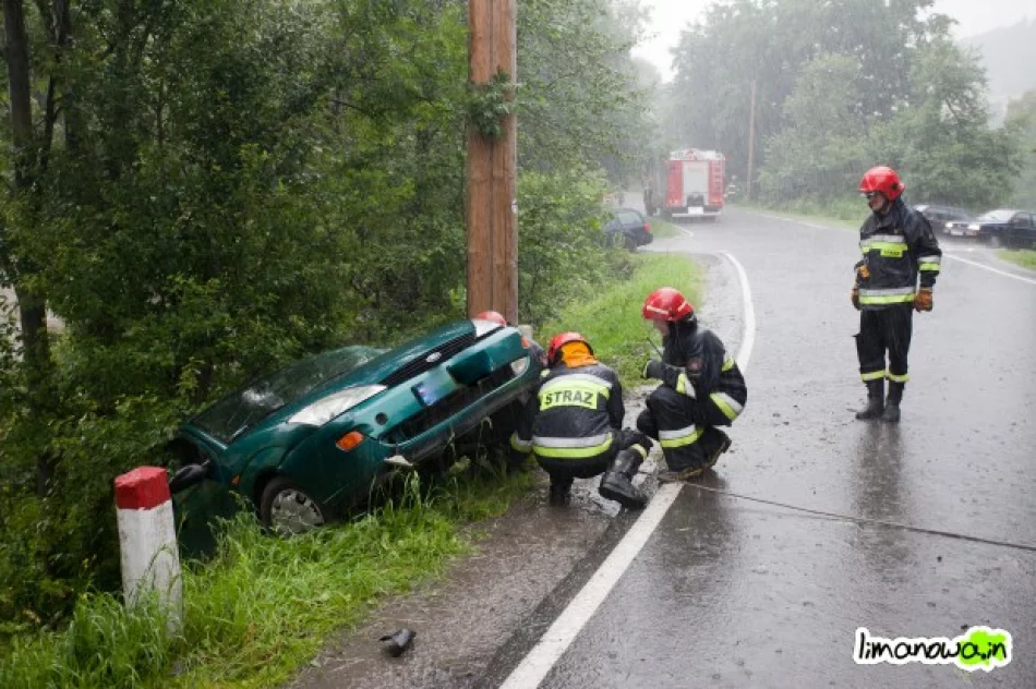 Samochód uderzył w słup - zdjęcie 2