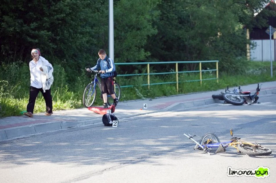 Zderzenie motocykla z rowerem - zdjęcie 3