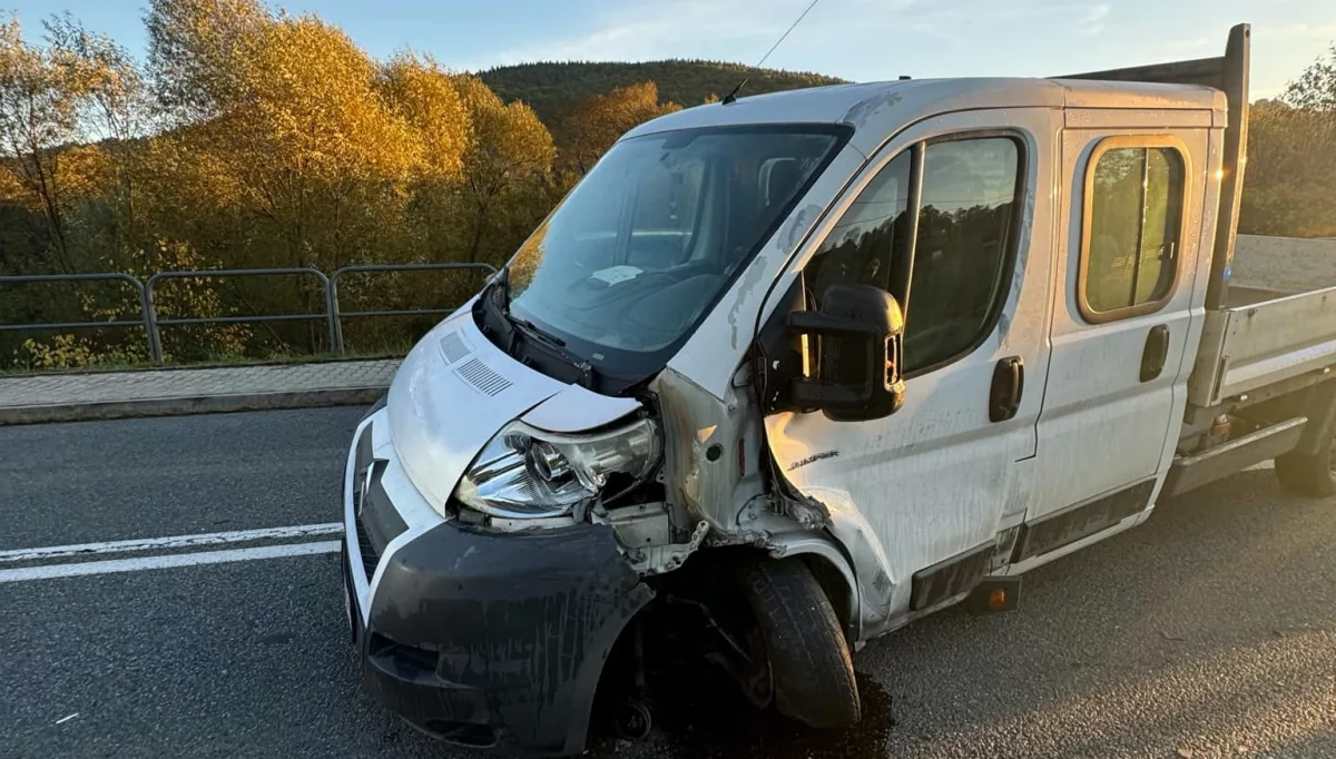 Kolizja w Zamieściu/fot.: KPP Limanowa