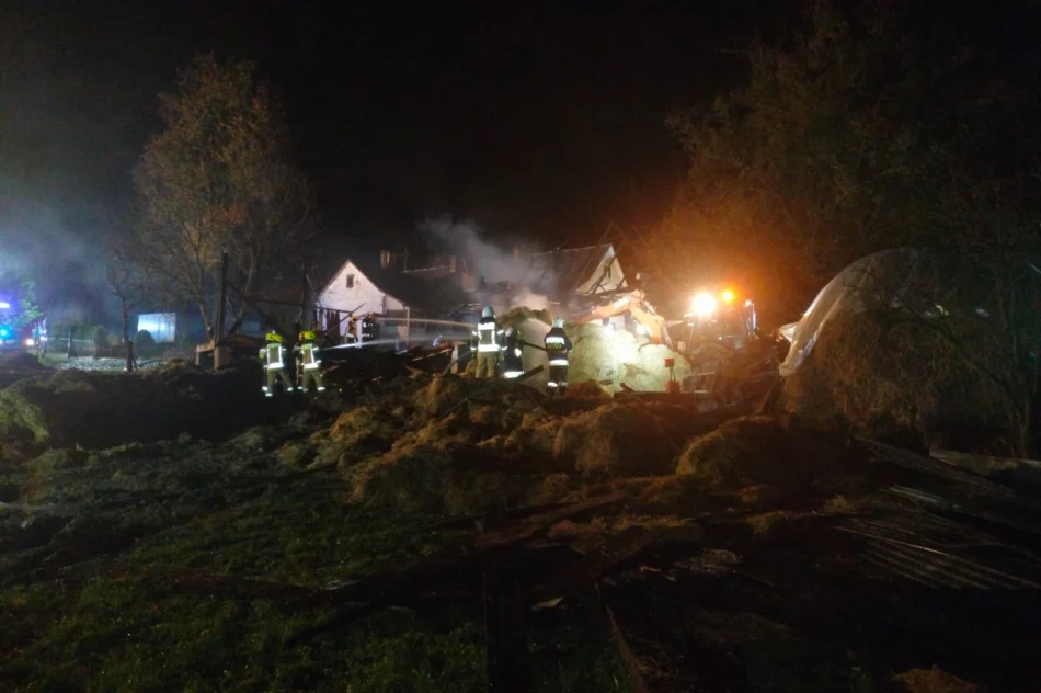 Zdołali obronić dom - ​69 strażaków w akcji (ZDJĘCIA I WIDEO) - zdjęcie 2