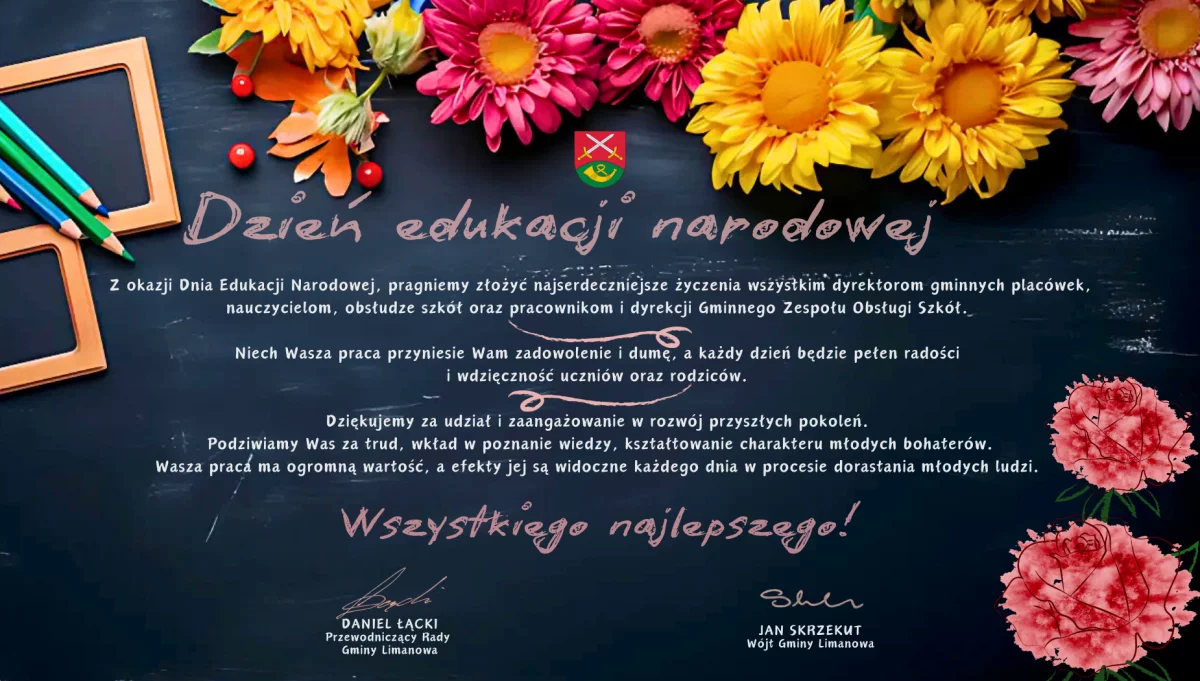 Życzenia z okazji Dnia Edukacji Narodowej 2024