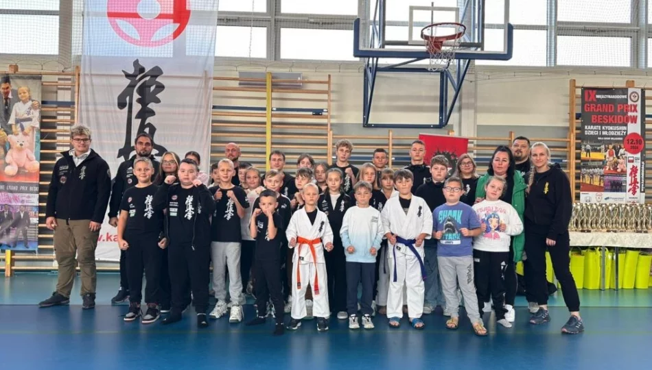 23 medale w Wilkowicach i 2 miejsce drużynowo dla zawodników Limanowskiego Klubu Kyokushin Karate na Grand Prix Beskidów - zdjęcie 1