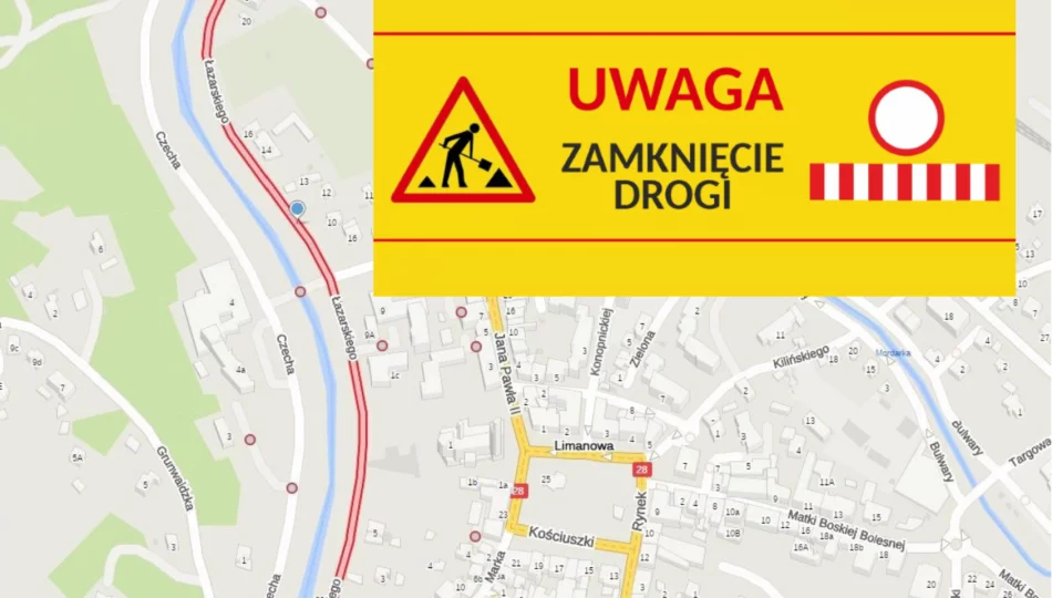 Uwaga! Zamknięcie ulicy Ks. Łazarskiego - zdjęcie 1