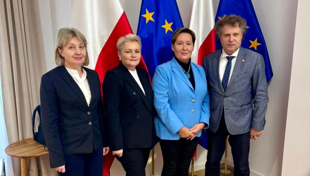 Delegacja miasta w ministerstwie/fot.: UM Mszana Dolna