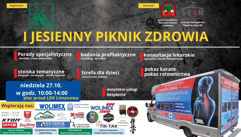 Zapraszamy na I Jesienny Piknik Zdrowia - zdjęcie 1