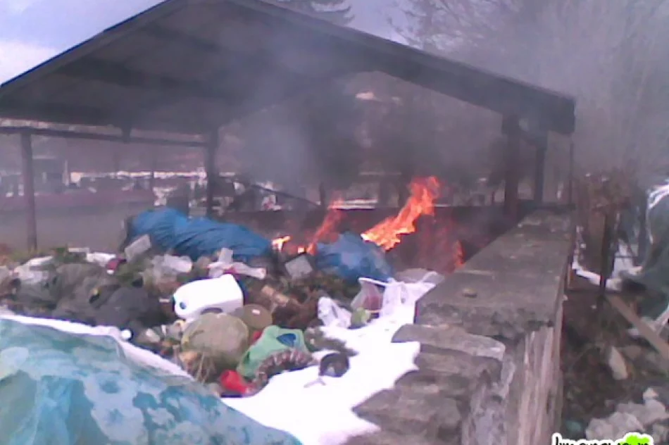 Płonął śmietnik przy cmentarzu - zdjęcie 4