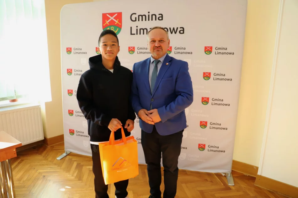 Karatecy z Japonii z wizytą u Wójta Gminy Limanowa - zdjęcie 14