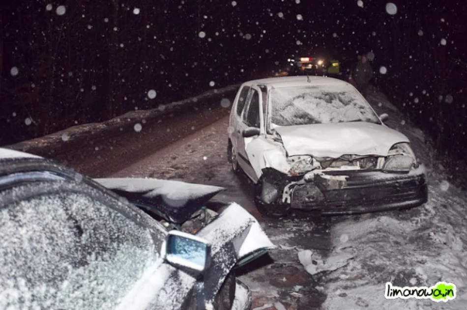 Zderzenie czołowe w Tymbarku - zdjęcie 2