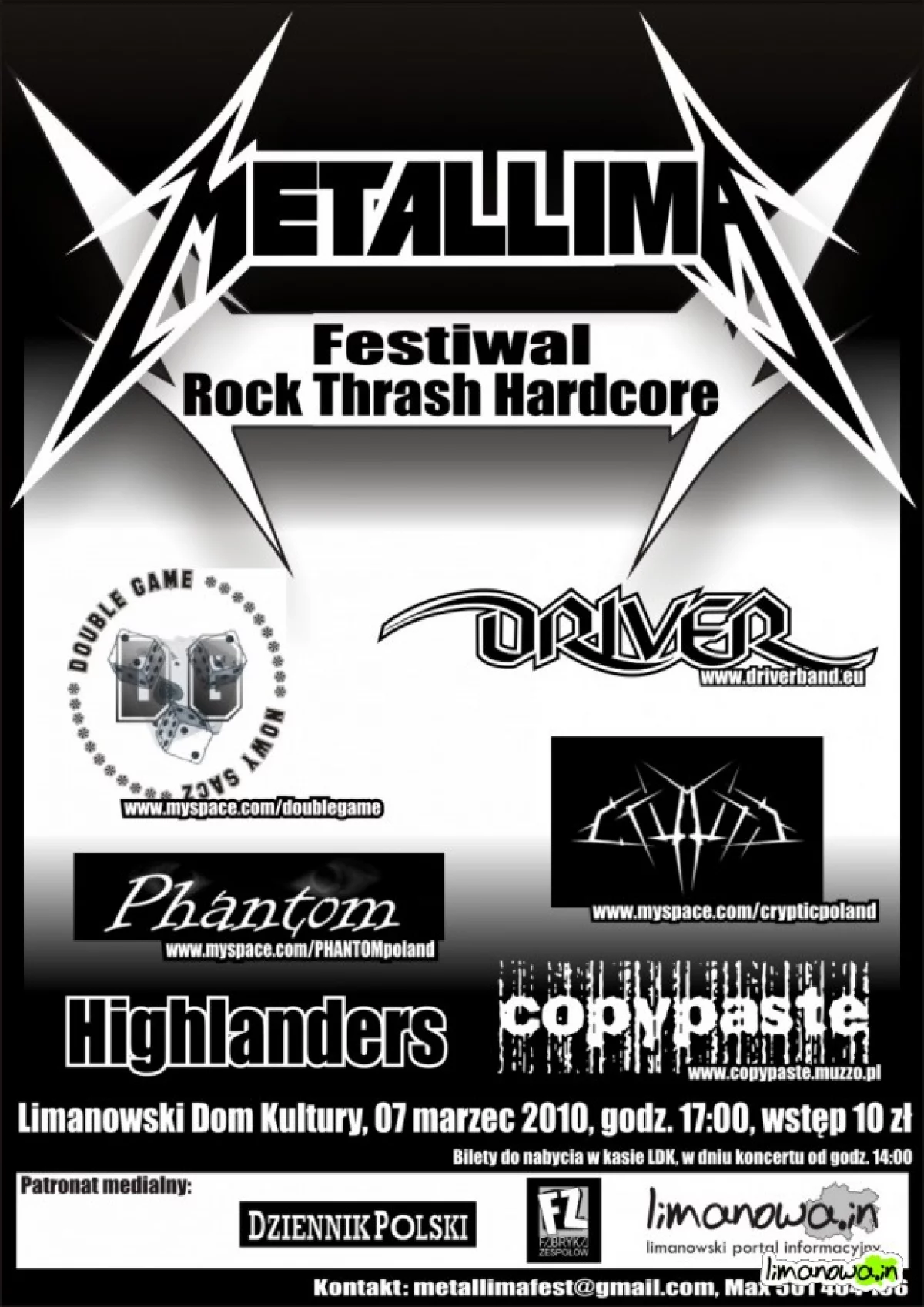 Pierwszy Festiwal Rock Thrash Hardcore „Metallima” już jutro!