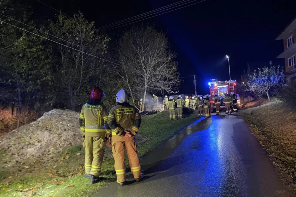 Pożar suszarni owoców - budynek gospodarczy spłonął - zdjęcie 3