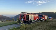 Zapaliła się ściółka w lesie - interwencja strażaków z wykorzystaniem quada - zdjęcie 2