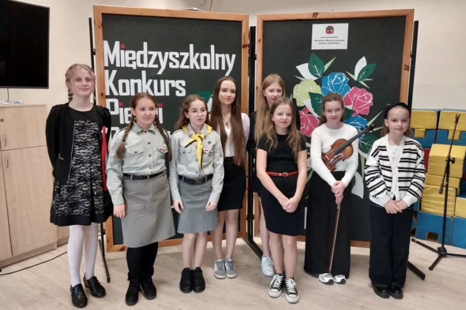 Międzyszkolny Konkurs Pieśni i Piosenek Niepodległościowych w ZSP Nr 4 w Limanowej - zdjęcie 2