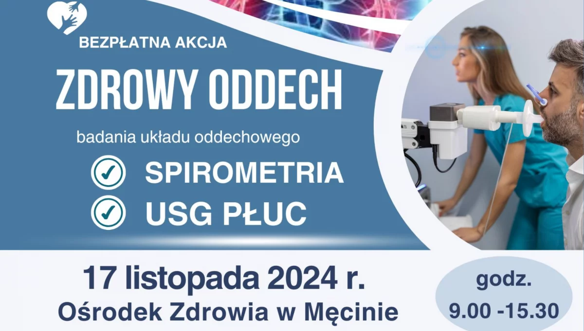 Bezpłatna akcja zdrowy oddech 17 listopada 2024 roku