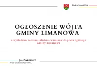 OGŁOSZENIE o wydłużeniu terminu składania wniosków do planu ogólnego Gminy Limanowa - zdjęcie główne