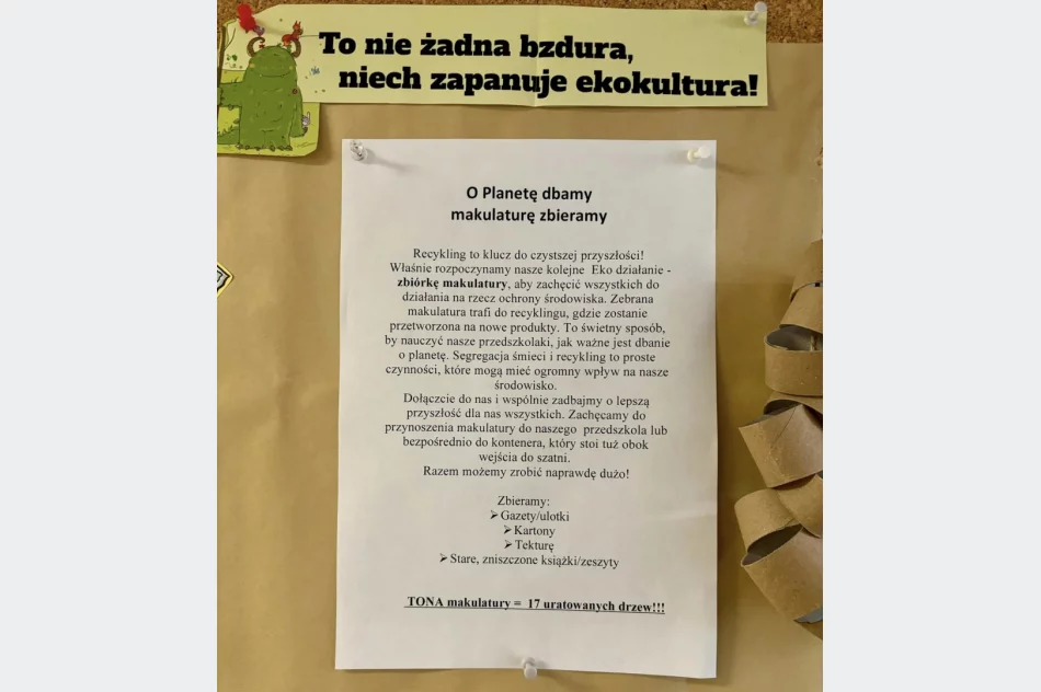 Kolejna eko-akcja odbyła się w Miejskim Przedszkolu Nr 1 w Limanowej - zdjęcie 8
