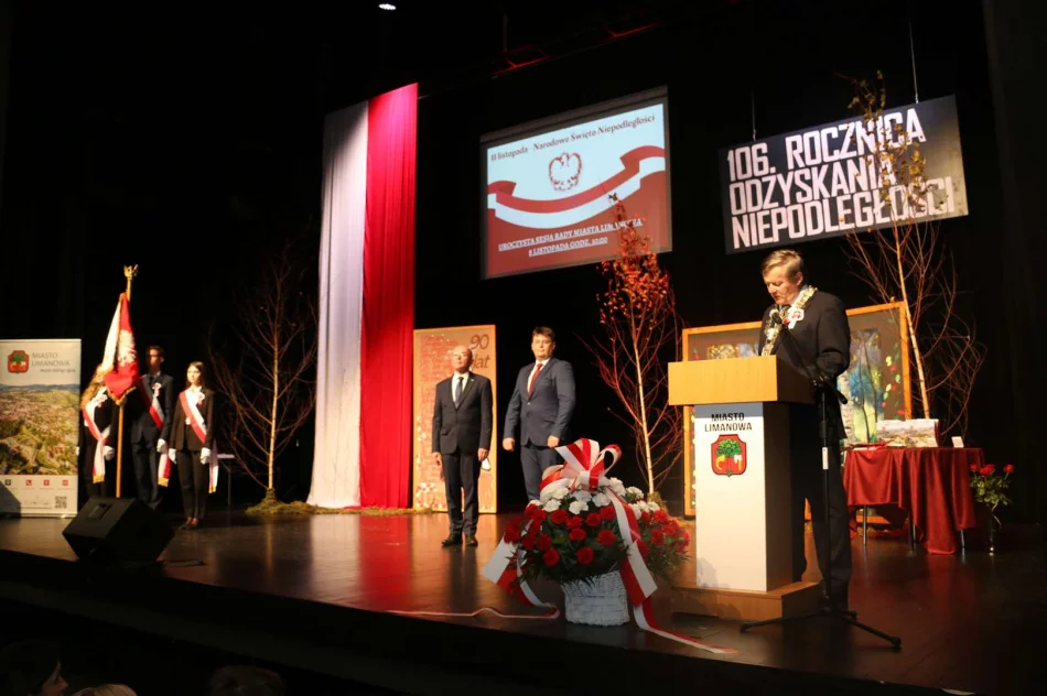 Uroczysta sesja Rady Miasta Limanowa z okazji Święta Niepodległości - zdjęcie 18