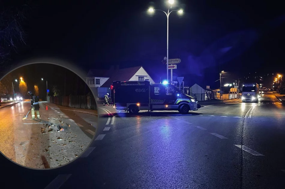 Gruz na drodze – strażacy usunęli zagrożenie - zdjęcie 2