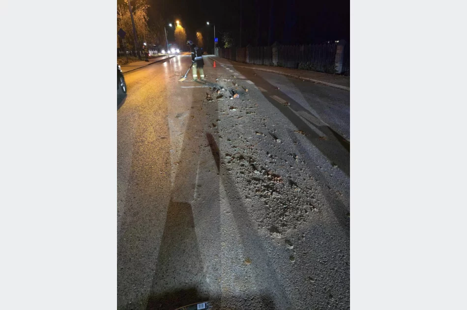 Gruz na drodze – strażacy usunęli zagrożenie - zdjęcie 4